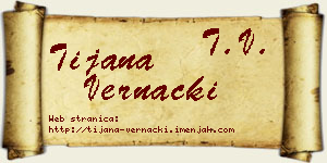 Tijana Vernački vizit kartica